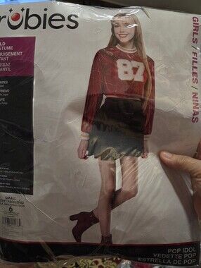 Rubie's Red and Black Pop Idol Skirt Costume